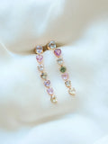 Dreamiest of Dangle Earrings 4 Carat Heart Cut Sapphires 18K Gold