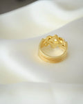 Superb HEAVY Vintage Puzzle Ring 18K Gold