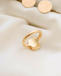 Extraordinary Monogram Signet Ring Antique 18K Gold 1920