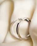 Cool, Classic White Gold Hoop Earrings 14K White Gold 1990a