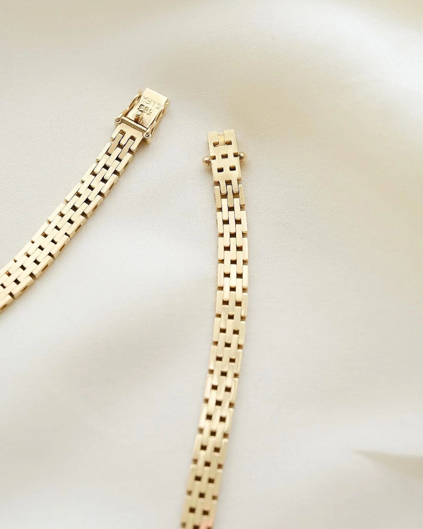 Danish Vintage Cleopatra Necklace 14K Gold 1970
