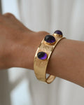The Most Stunning Thing of Amethyst Cabochon Beauty 18K Gold 1965