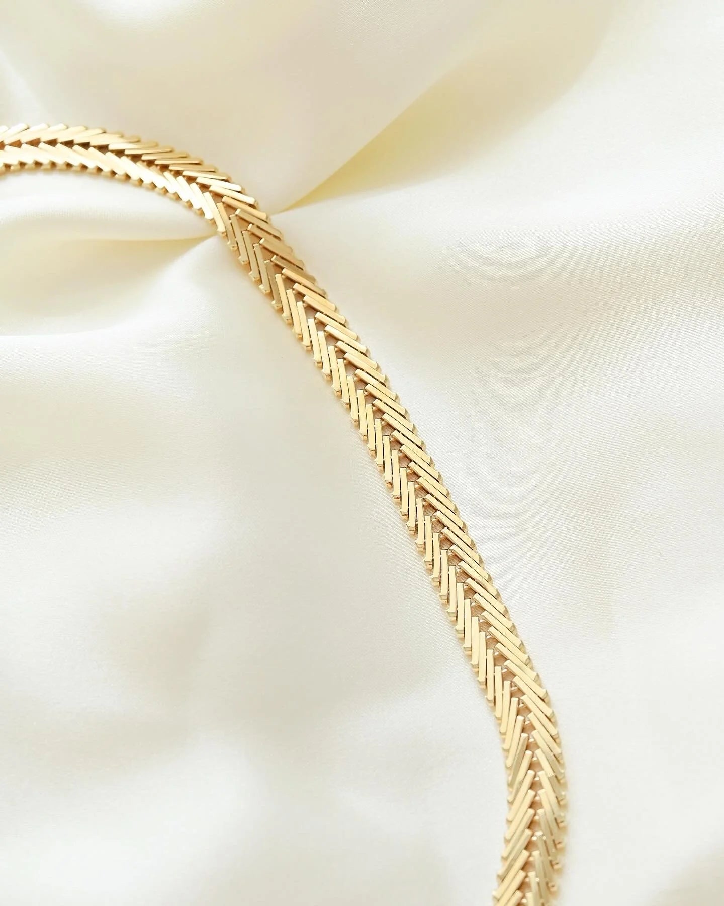 Special Release! (Number 5) Sublime 43 Grams Danish Vintage Geneva Link Necklace 14K Gold 1960