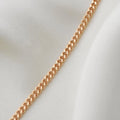 Amazing 32 Inches Looooong Italian Dog Clip Curb Link Necklace 18K Gold