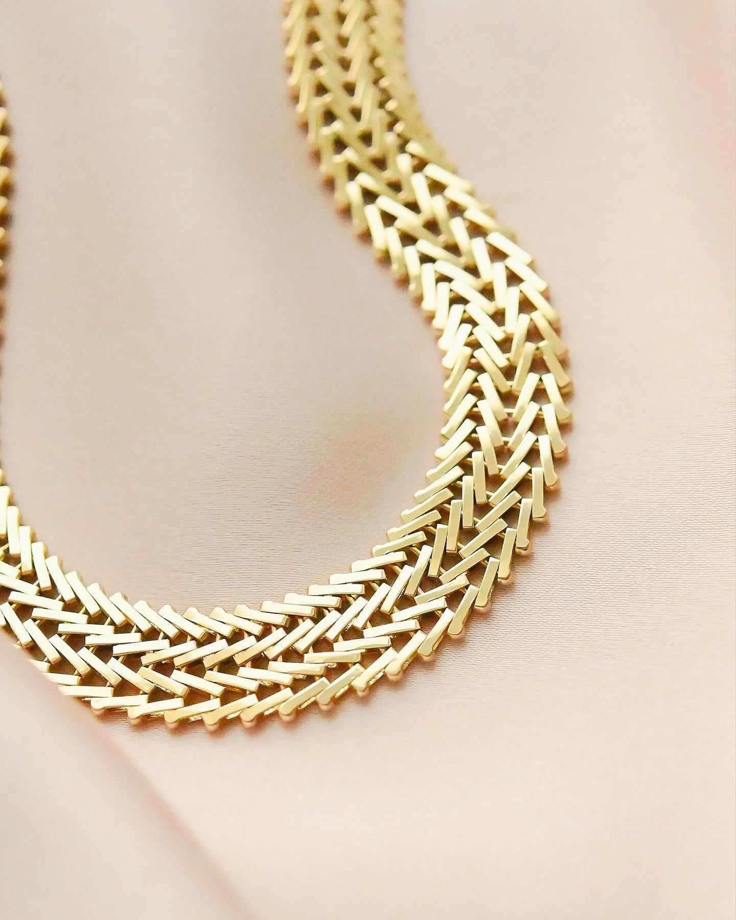 Big Magical 42 grams Danish Vintage Masterpiece Necklace 1960 14K Gold