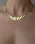 Sexy Fringed Cleopatra Necklace 14K Gold 1970