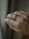 Incredible Historic Compartment Ring 18K Gold 1943