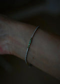 Exquisite Enerald x Diamond Tennis Bracelet Two Tone 18K Yellow and White Gold