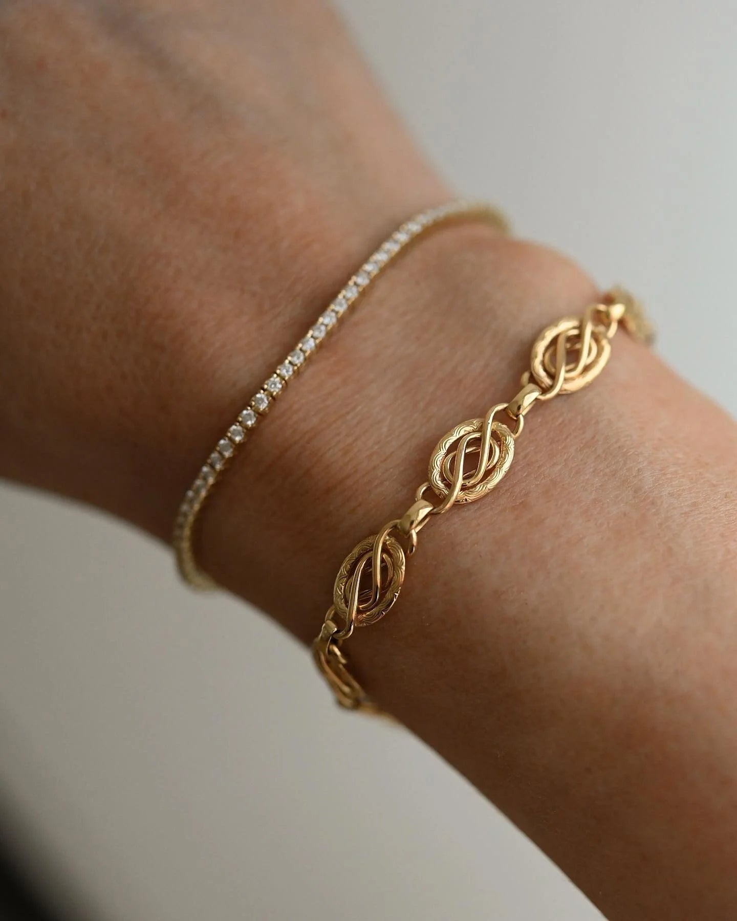 Antique Hallmarked Bracelet 18K Gold 1938