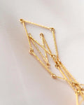 Stunning Finnish Vintage Bar Link Nekclace 14 Gold Mid 1900s