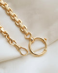 Decadent, HEAVY 32 Grams Antique Watch Chain 18K Gold 1917