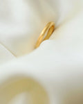 Luminous Perfect Satin Feel Antique Stacking Ring 23K Gold 1939