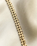 Vintage Fancy Link Chain 14K Gold 1960s
