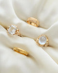 The Perfect Vintage Moonstone Ring 18K Gold 1948