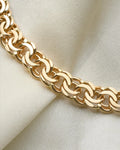 Chunky Bismarck Chain 16.5 Inches 14K Gold 1960s