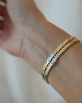 Ultra Shiny, Sparkly Snake Like Bracelet by Svend Glymers 14K Gold 1960s