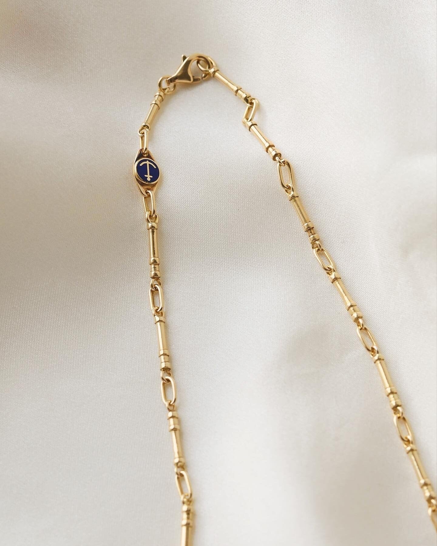 The Best Italian Vintage Ladybug Link Necklace 18K Gold