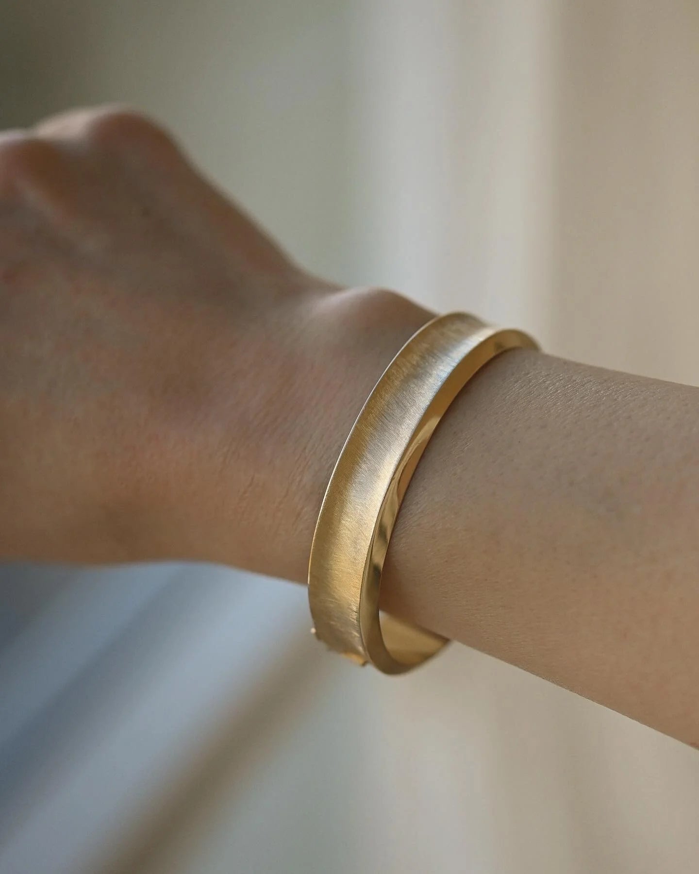Brilliant Danish Vintage Bangle 14K Gold 1970s