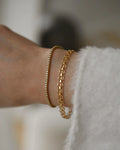7 Inches Perfect Capricorn Link Bracelet 18K Gold 1969