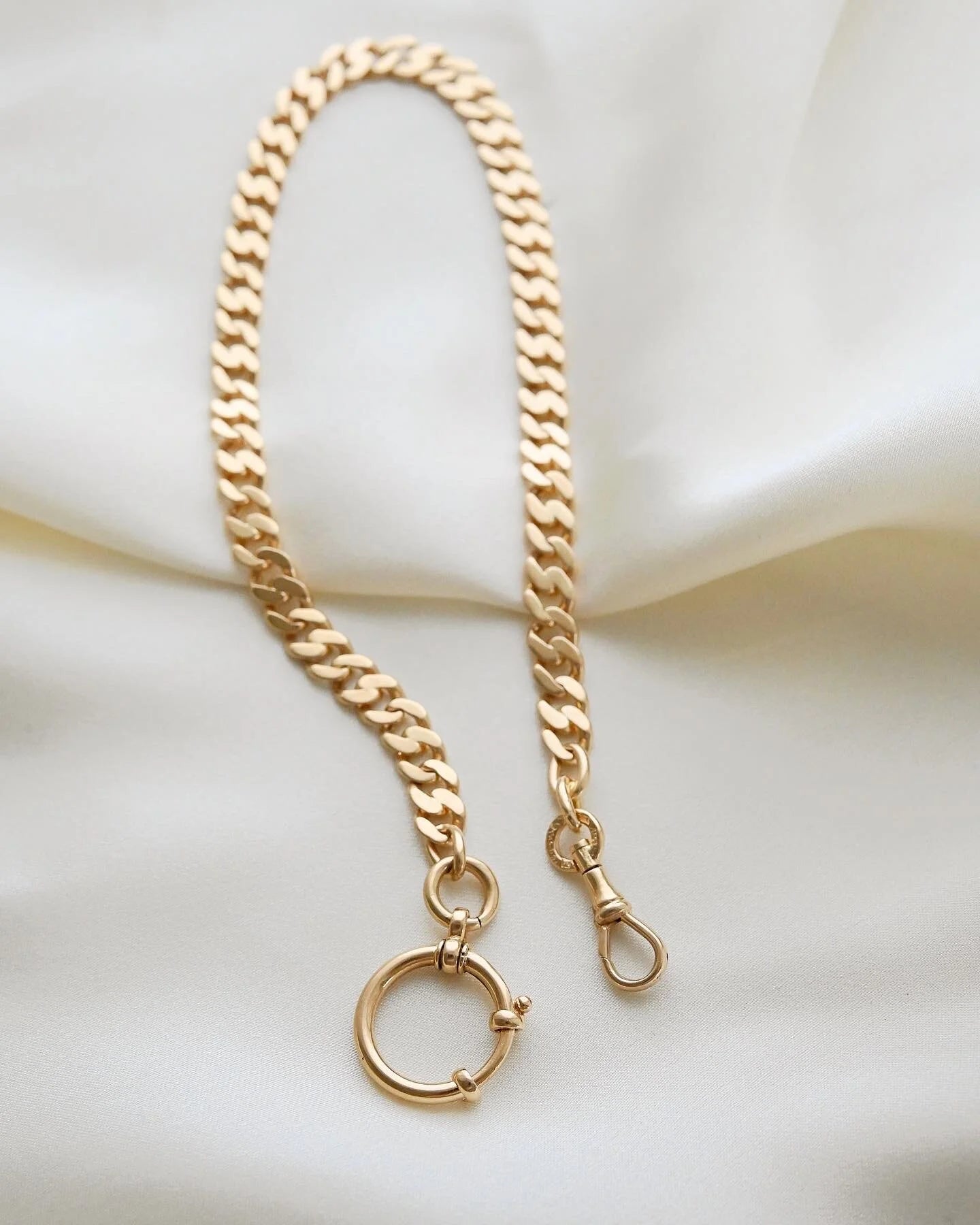 Sublime Swedish Antique Watch Chain 1925 18K Gold