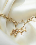 Antique 13.25 Inches Watch Chain 18K Gold 1871