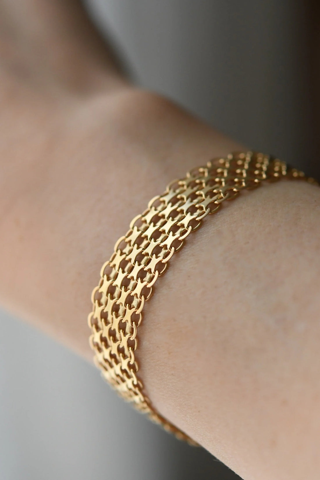 Sublime X link Bracelet 18K Gold 1954