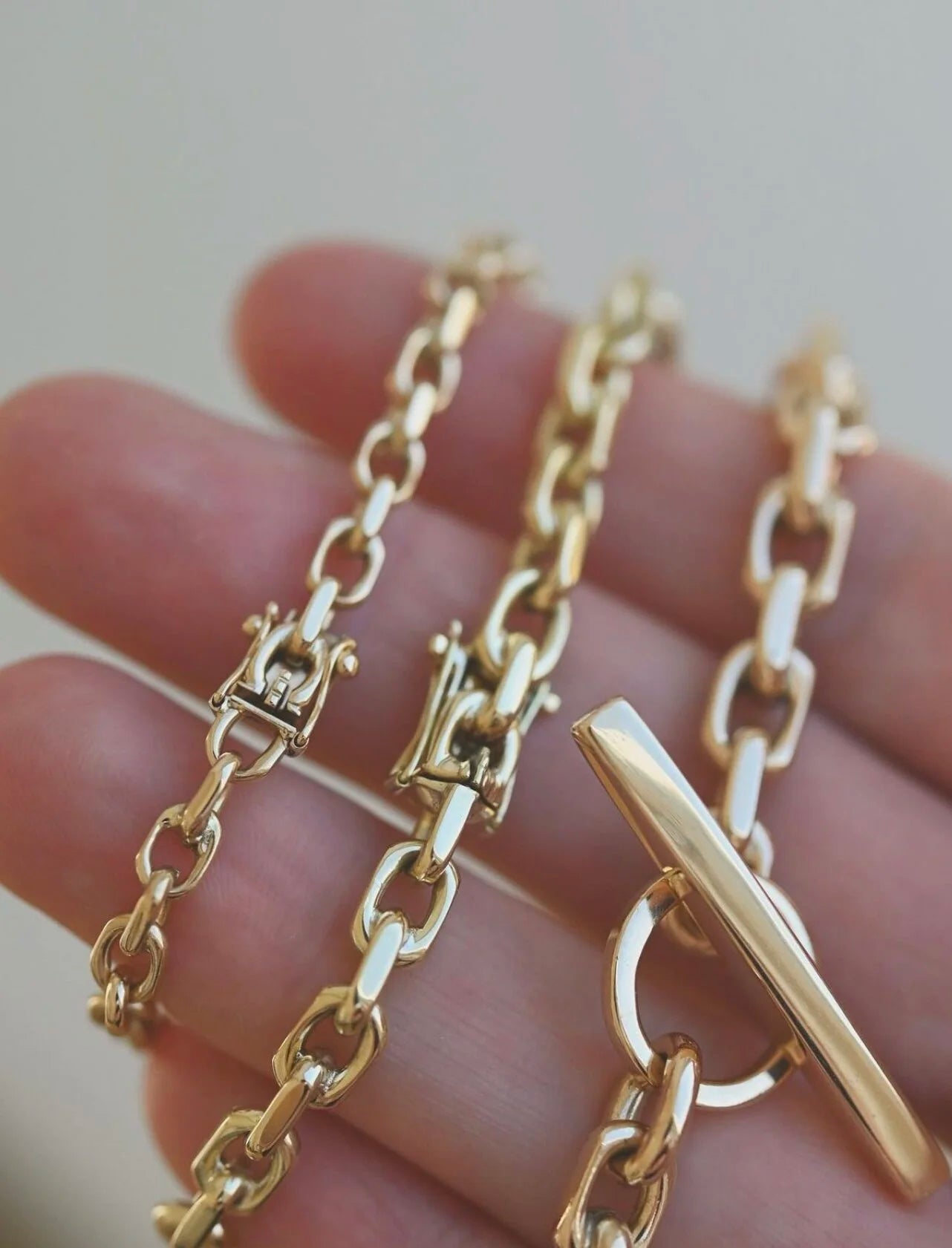 Gorgeous Danish Vintage Bracelets 14K Gold Mid 1900s