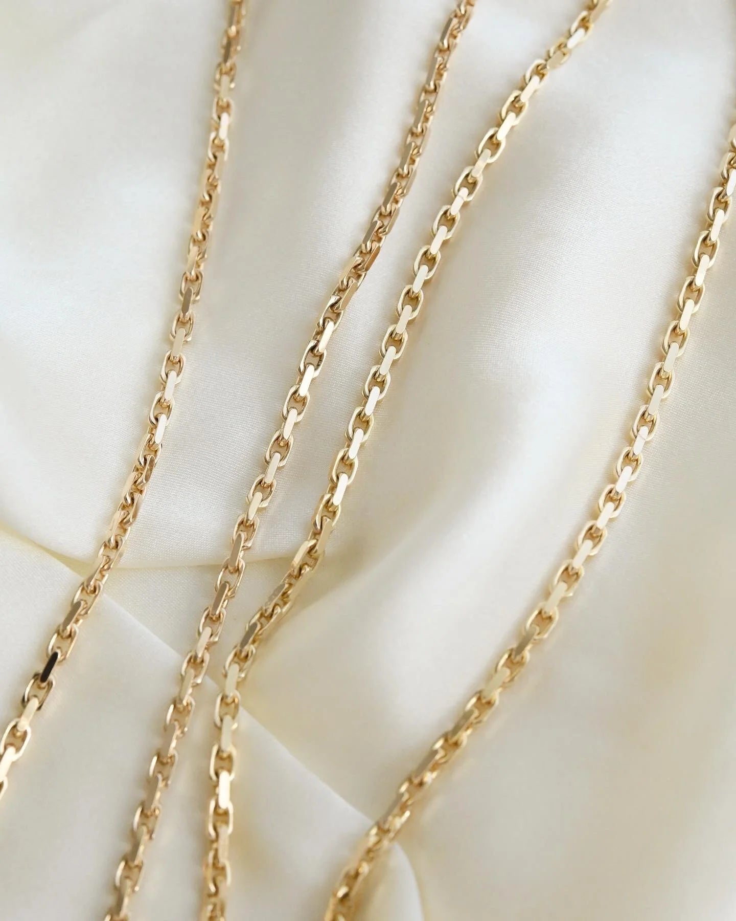 Perfect Long Sexy Biker Link Chain 14K Gold
