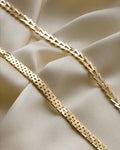 Danish Vintage Geneva Link Chain 14K Gold 1970s