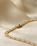 Glowing 1970s Curb Link Chain 14K Gold