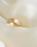 Stunning Soft Textured Diamond Estate Band 10K Gold