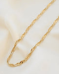 BIG Twisted Curb Link Chain 14K Gold 1980s