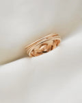 Rare Vintage Puzzle Ring Size 8 US 18K Rose Gold