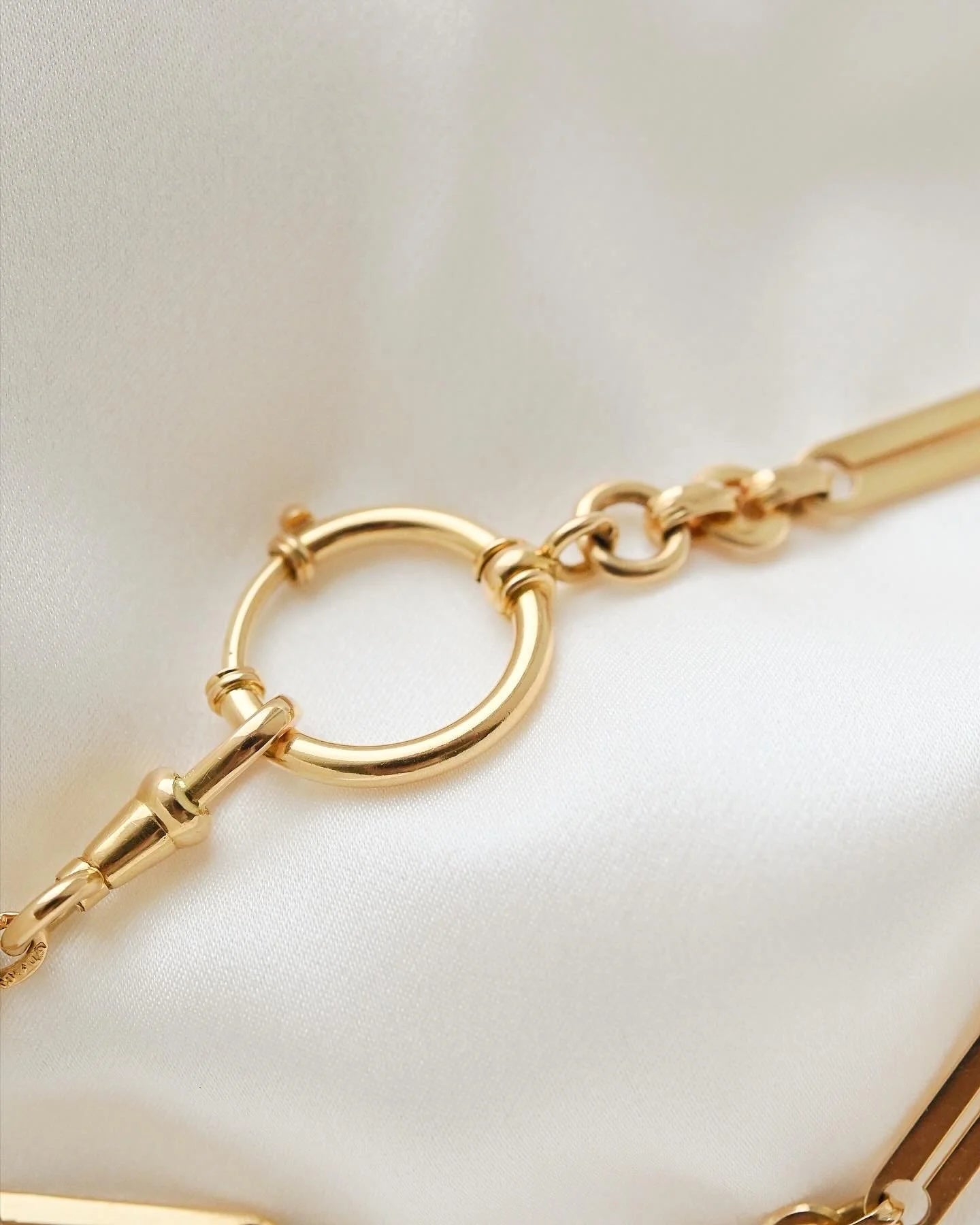 Dreamy 16 Grams Antique Watch Chain Fully Marked 18K Gold 1928
