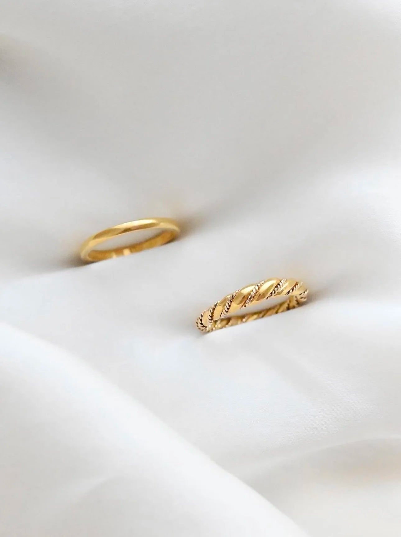 Special 23K Braided Viking Ring Sweden 1960s
