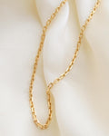 Number 1 Swedish 18 Inches Vintage Baby Biker Chain 18K Gold