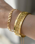 Outstanding Antique C. G. Hallberg Bangle 18K Gold 1884