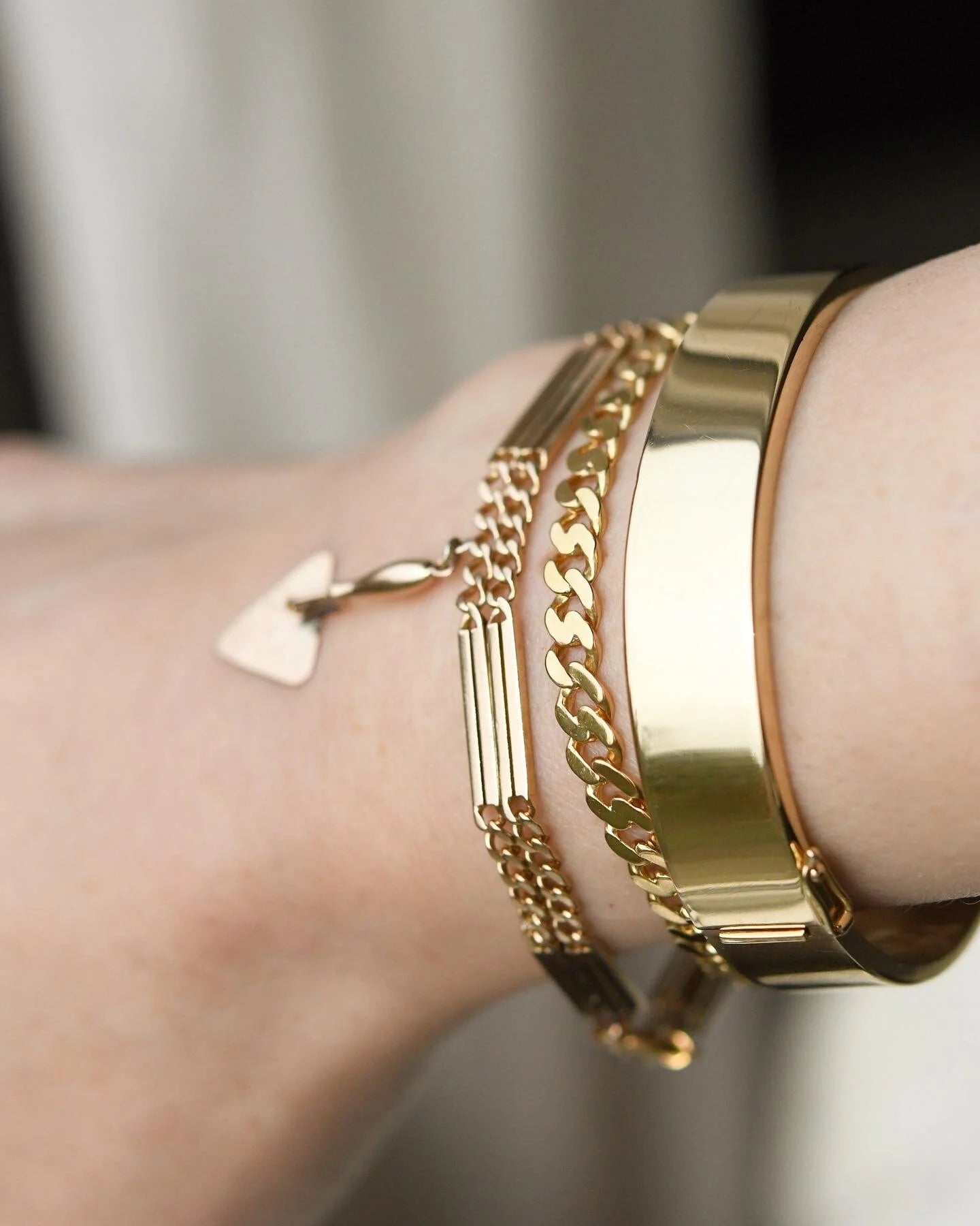Gorg Edwardian Fancy Link Bracelet 14K Gold 1910s