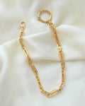 Sublime Antique Swedish Fancy Link Watch Chain 18K Gold