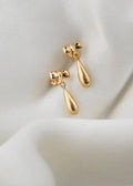 Darling Bow and Drop Earrings Vintage 1950s Sweden