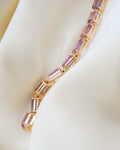 Insane Vintage Amethyst Bracelet 18K Gold