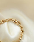 Classic Chunky Monkey Vintage Anchor Bracelet 14K Gold