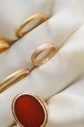 Antique Edwardian Rose Gold Band Size 4 18K Gold 1902