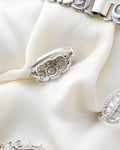 The Perfect Art Deco Ring Old Mine Cut Diamonds 18K White Gold 1925