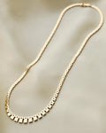 Vintage Baby Brick Link Necklace 17 Inches 14K Gold
