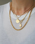 Rare Italian 57 Grams Anchor Link Necklace 20.25 Inches 18K Gold