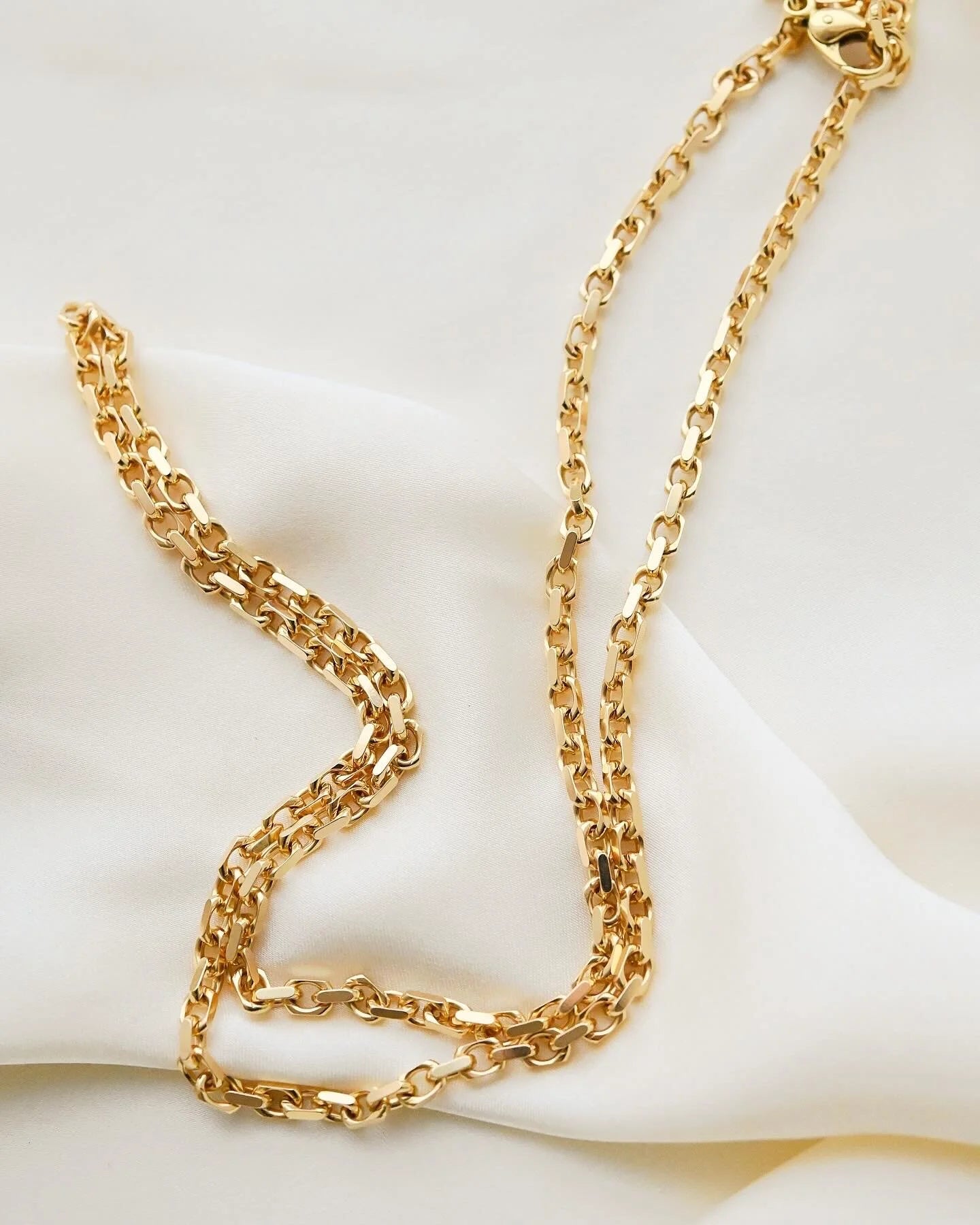 Rare LONG 26 inches Vintage Biker Chain 42 Grams 18K Gold