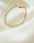 Swedish Vintage Eternity Link Bracelet 18K Gold