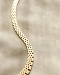 Stunning HEAVY Graduated Brick Link Necklace 14K Gold