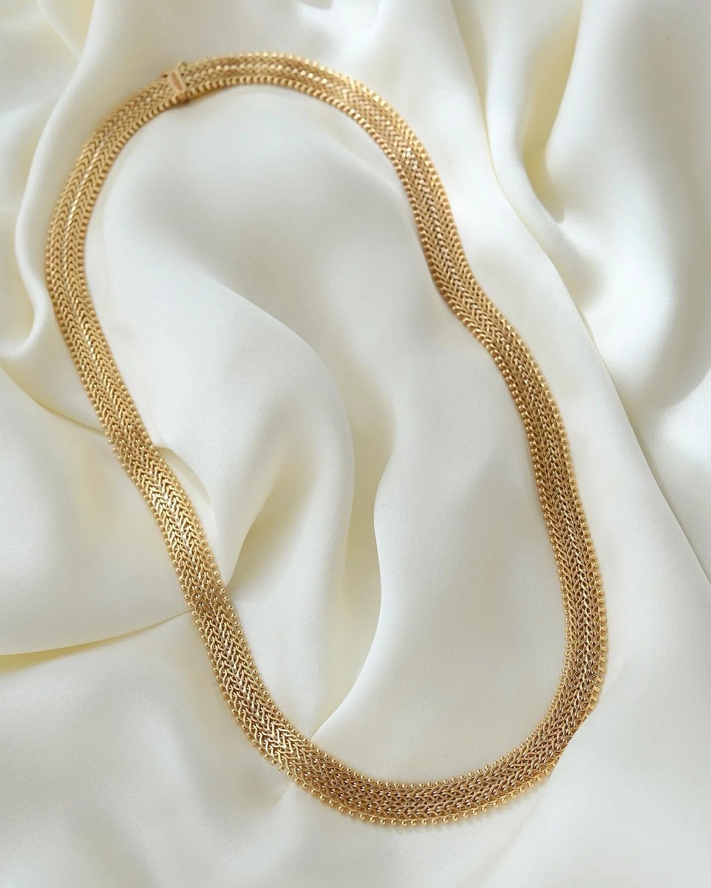 Amazing 53 Grams One of A Kind Necklace 14 Gold 1970s